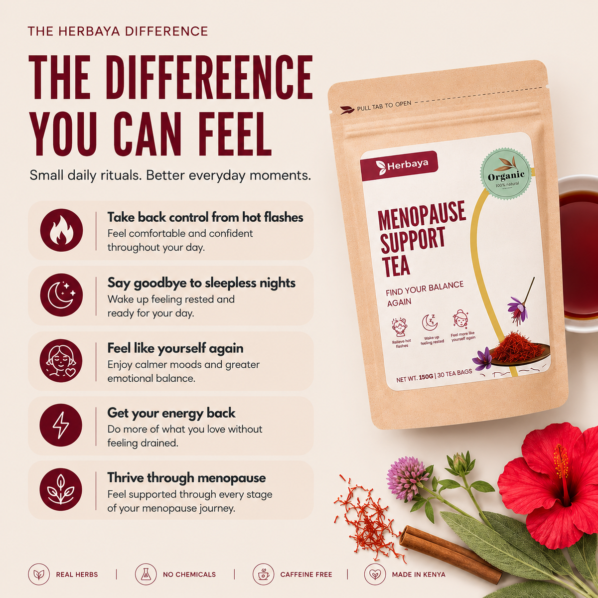 Menopause support tea